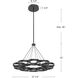Maestro 32.25 inch Black Chandelier Ceiling Light
