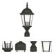 Hamilton 3 Light 21 inch Textured Black Medium Outdoor Post Top Lantern