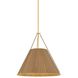 Sunside 4 Light 26 inch Aged Brass Pendant Ceiling Light