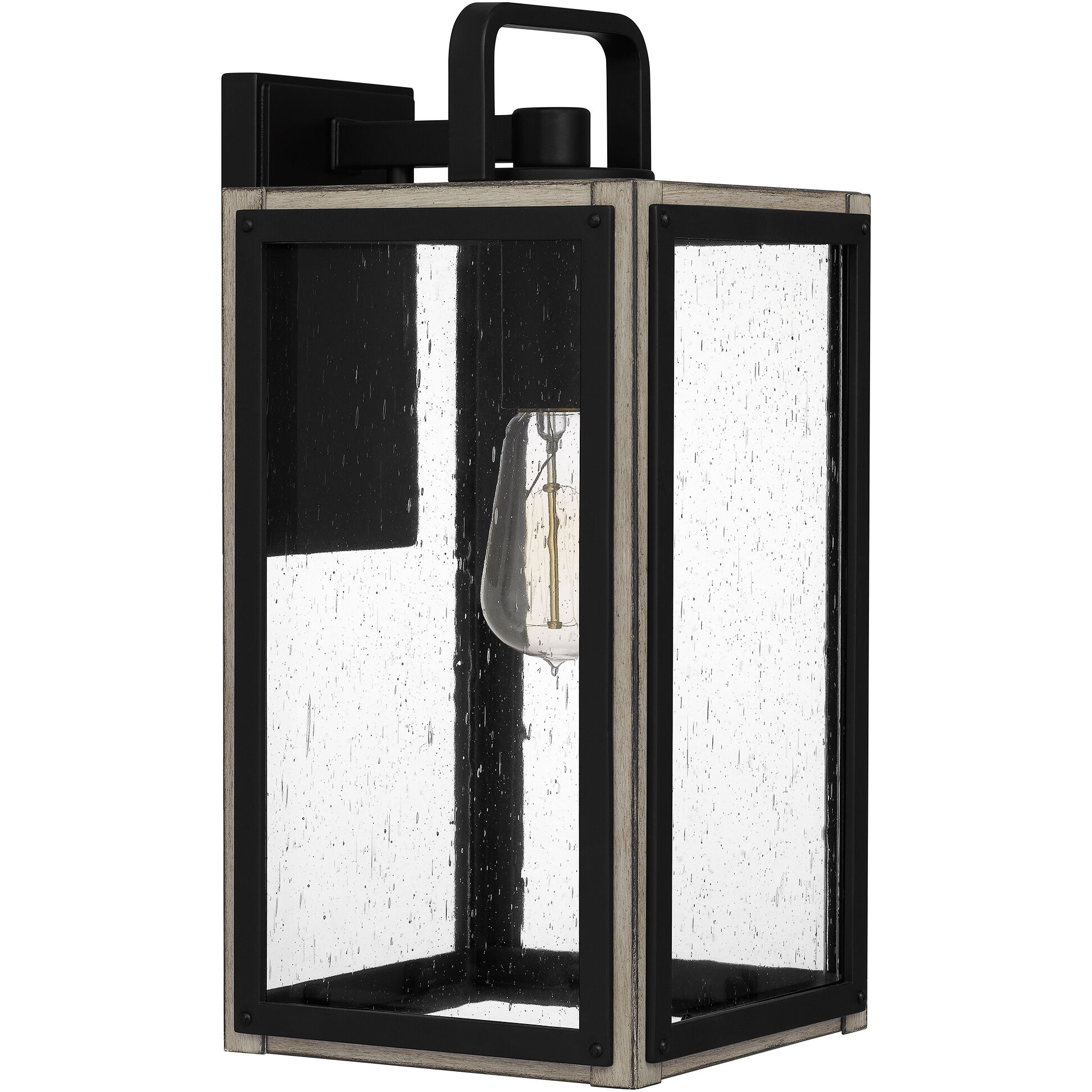 Bramshaw 1 Light 16 inch Matte Black Outdoor Wall Lantern