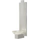 Delphi LED 5.5 inch Silver Sconce Wall Light