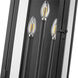 Nova 3 Light 20.5 inch Black Outdoor Wall Light