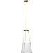 California 1 Light 12 inch Antique Brass Pendant Ceiling Light