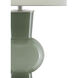 Duende 30 inch 150 watt Light & Dark Green and Polished Nickel and Clear Table Lamp Portable Light