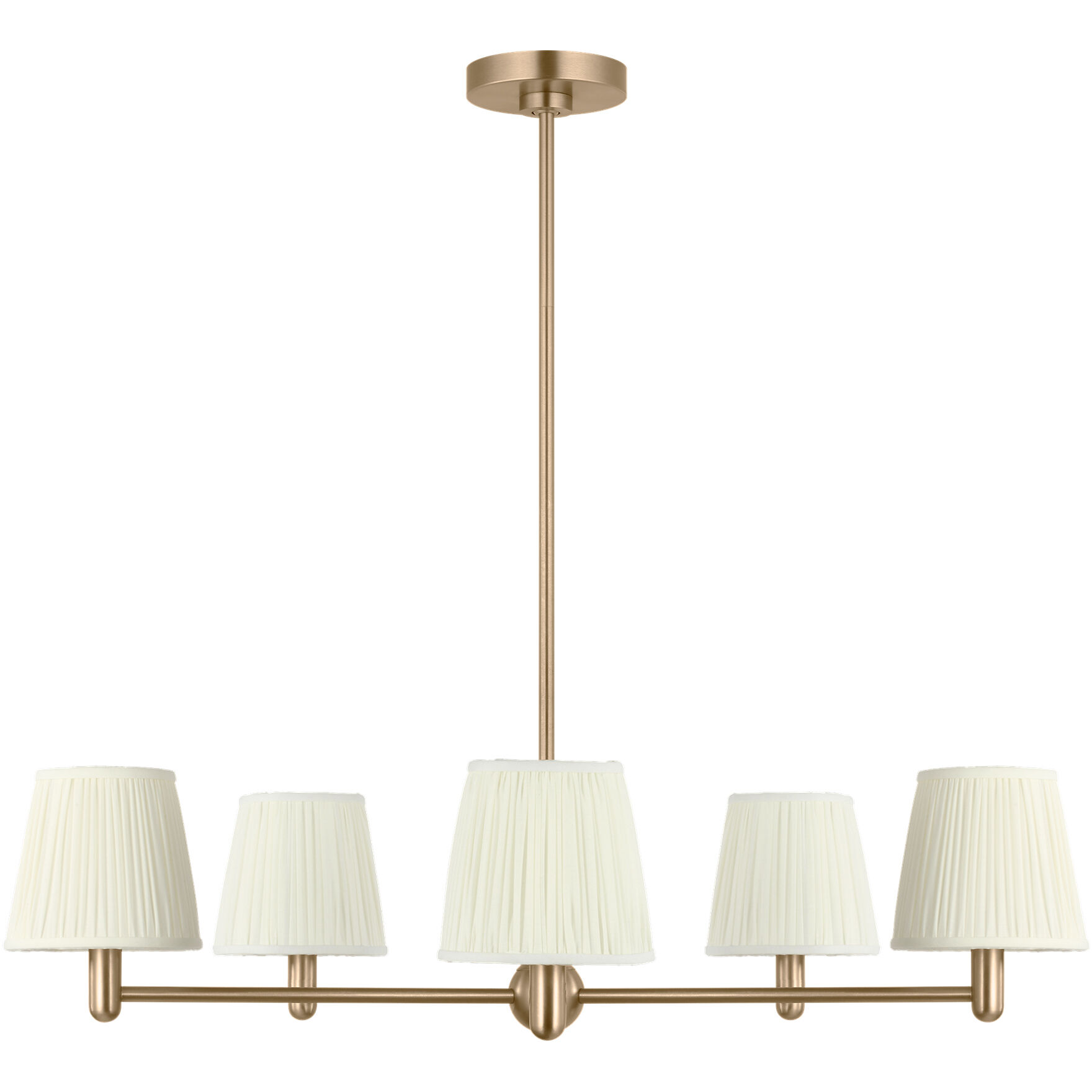 Vilera LED 33.25 inch Satin Brass Chandelier Ceiling Light