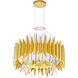 Cityscape 12 Light 20 inch Satin Gold Chandelier Ceiling Light