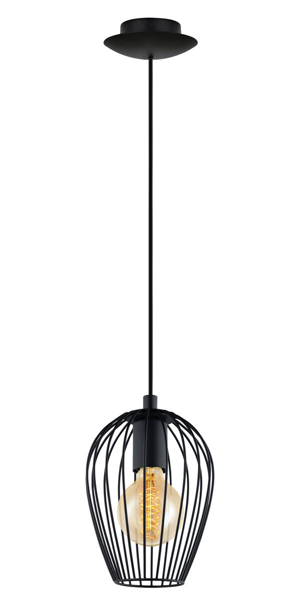 Newtown 1 Light 6.3 inch Matte Black Pendant Ceiling Light