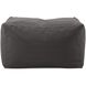 Seascape 18.25 inch Charcoal Outdoor Pouf Bench
