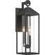 Portside 3 Light 24 inch Black Outdoor Wall Sconce