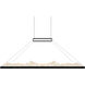 Himalayas LED 48 inch Black Island/Pool Table Light Ceiling Light