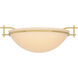 Moonband 1 Light 11.4 inch Modern Brass Semi-Flush Ceiling Light in Sand
