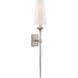Julie Neill Iberia 1 Light 4.5 inch Burnished Silver Leaf Single Sconce Wall Light