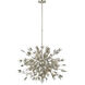 Julie Neill Farfalle LED 30 inch Burnished Silver Leaf Chandelier Ceiling Light, Medium