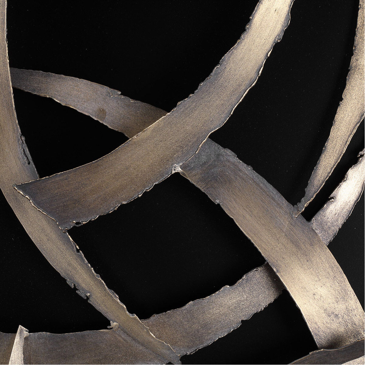 Brushstrokes 47 X 16 inch Metal Wall Art, Set of 2