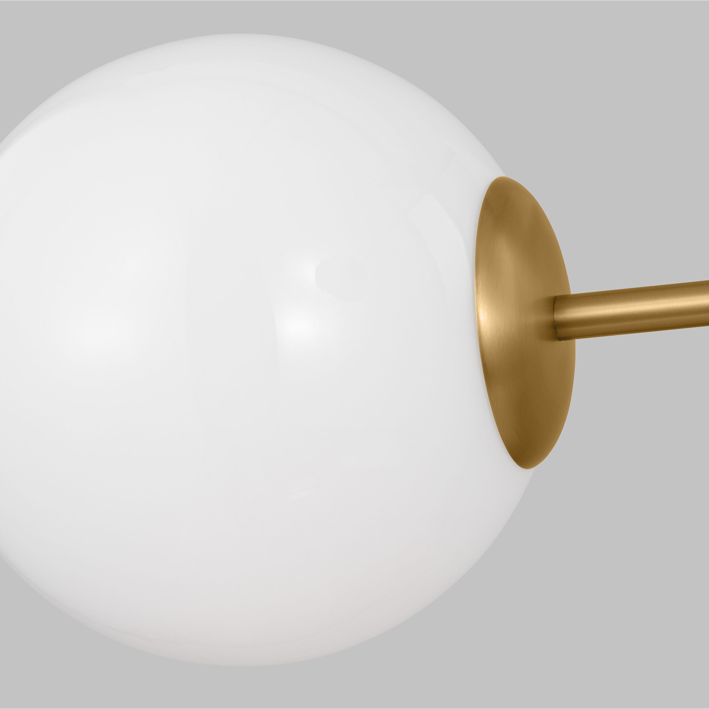 AERIN Cosmo 4 Light 36 inch Matte White and Burnished Brass Chandelier Ceiling Light in Matte White / Burnished Brass