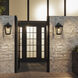 Darius 1 Light 18 inch Earth Black Outdoor Wall Light