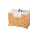 Franklin 48 X 22 X 35 inch Natural Wood Bathroom Vanity Cabinet