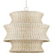 Phebe 9 Light 32 inch Bleached Natural and Vanilla Chandelier Ceiling Light, Medium