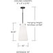 Averitt 1 Light 10 inch Matte Black Pendant Ceiling Light