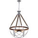 Parana 5 Light 24 inch Chrome Down Chandelier Ceiling Light