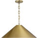 Avery 1 Light 22 inch Aged Brass Pendant Ceiling Light
