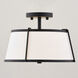 Marion 2 Light 13 inch Matte Black Semi-Flush Mount Ceiling Light