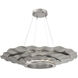 Delphine LED 51 inch Metallic Beige Silver Chandelier Ceiling Light