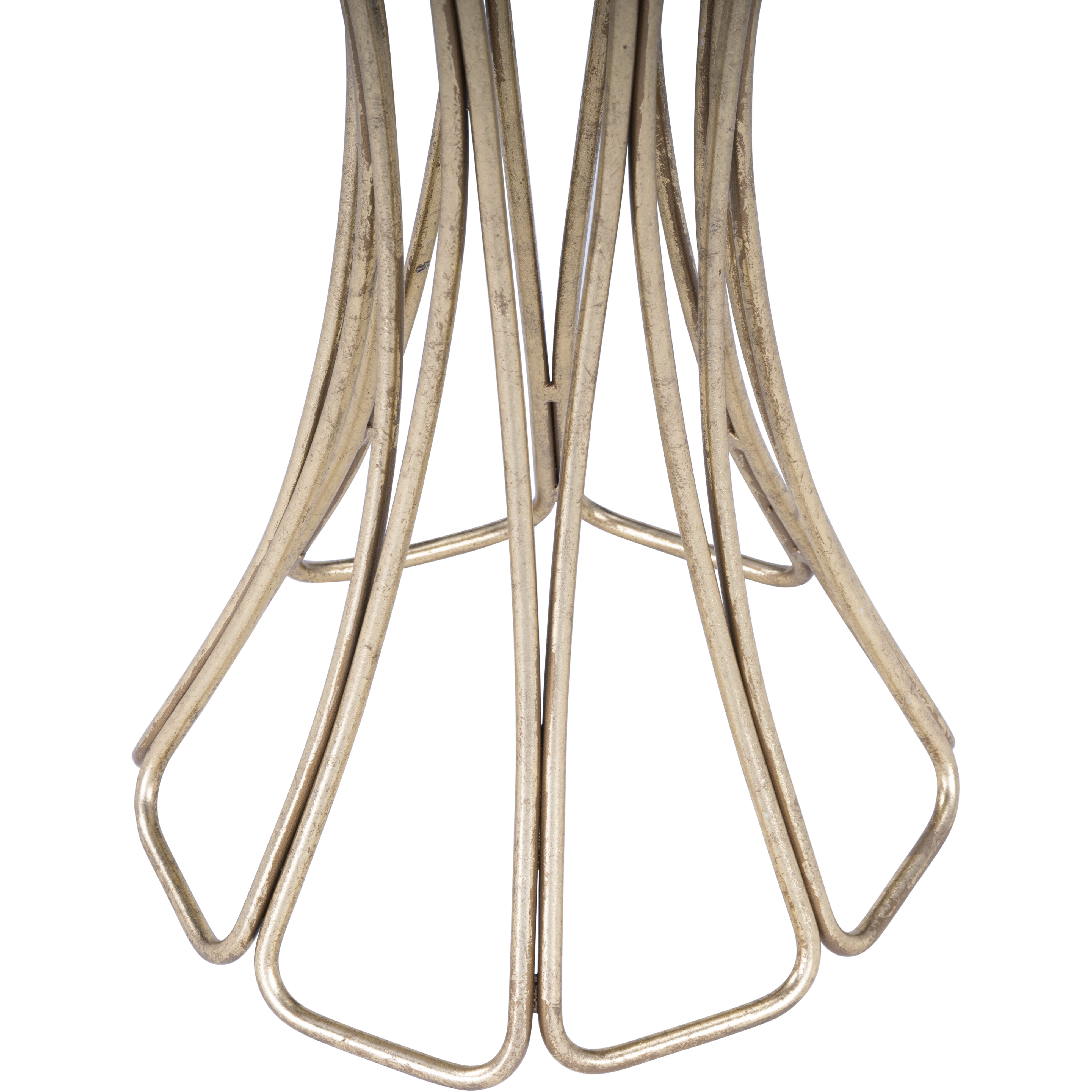 Faruh Metal & Mirror End or Side Table