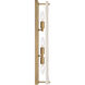 Veil 3 Light 4.75 inch Legacy Brass Vanity Light Wall Light