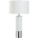 Vidrio 29.75 inch 150 watt Polished Chrome Table Lamp Portable Light