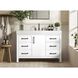 Nathan 48 X 34 inch White Bathroom Vanity Cabinet