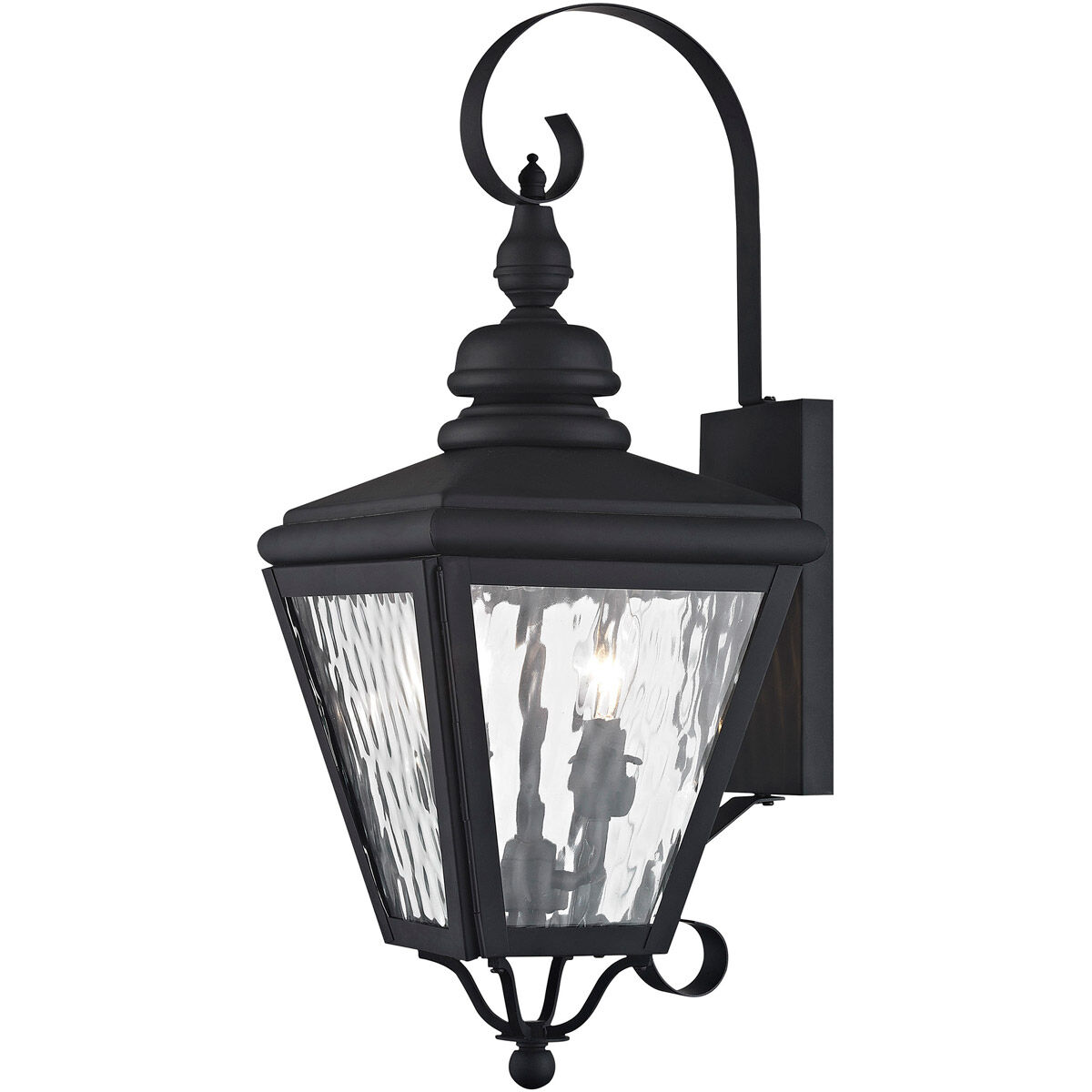 Cambridge 2 Light 22 inch Black Outdoor Wall Lantern