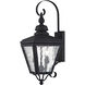 Cambridge 2 Light 22 inch Black Outdoor Wall Lantern