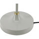 Parker I 28 inch 25 watt Seimens Grey Table Lamp Portable Light