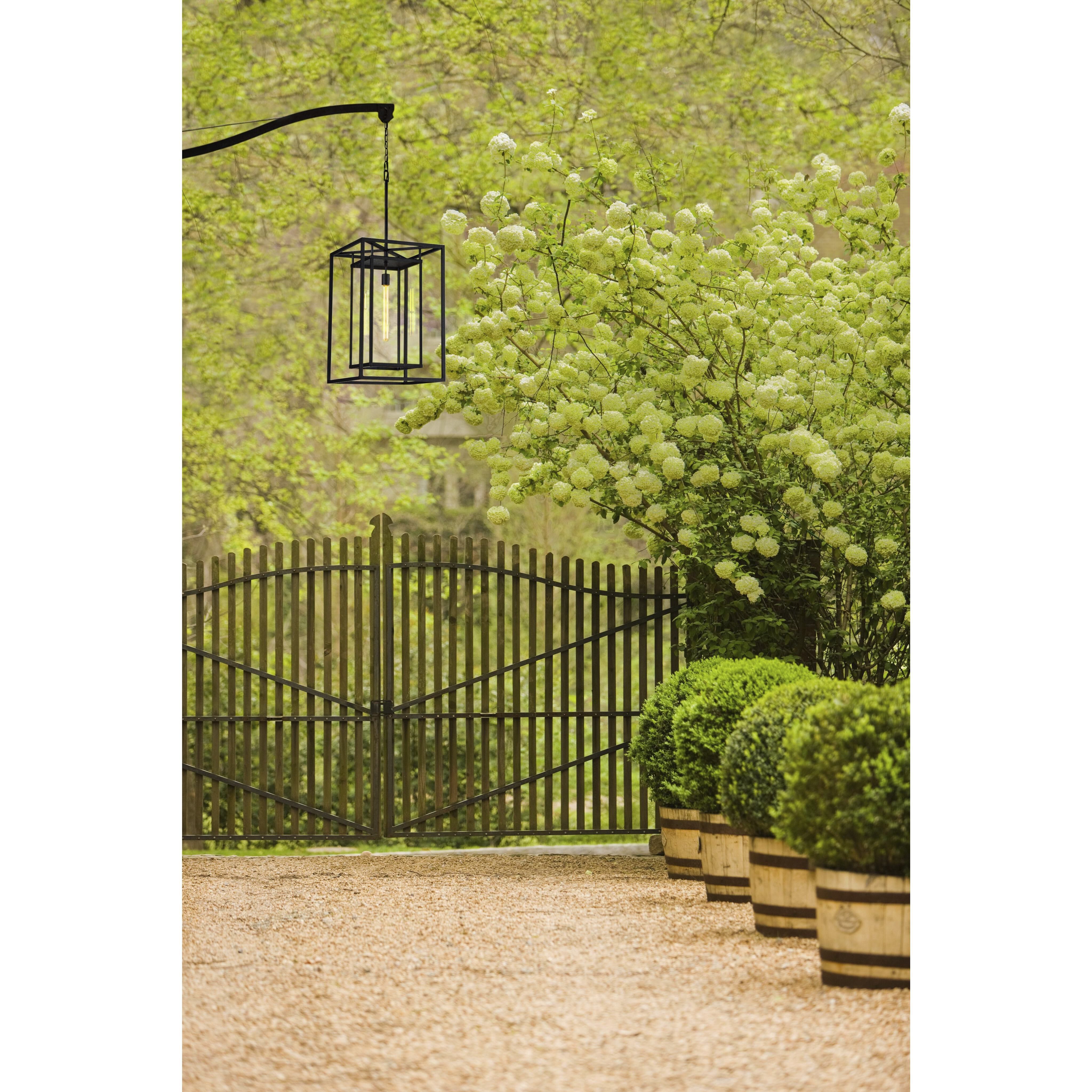 Open Air Max LED 17 inch Burnished Bronze Outdoor Hanging Lantern