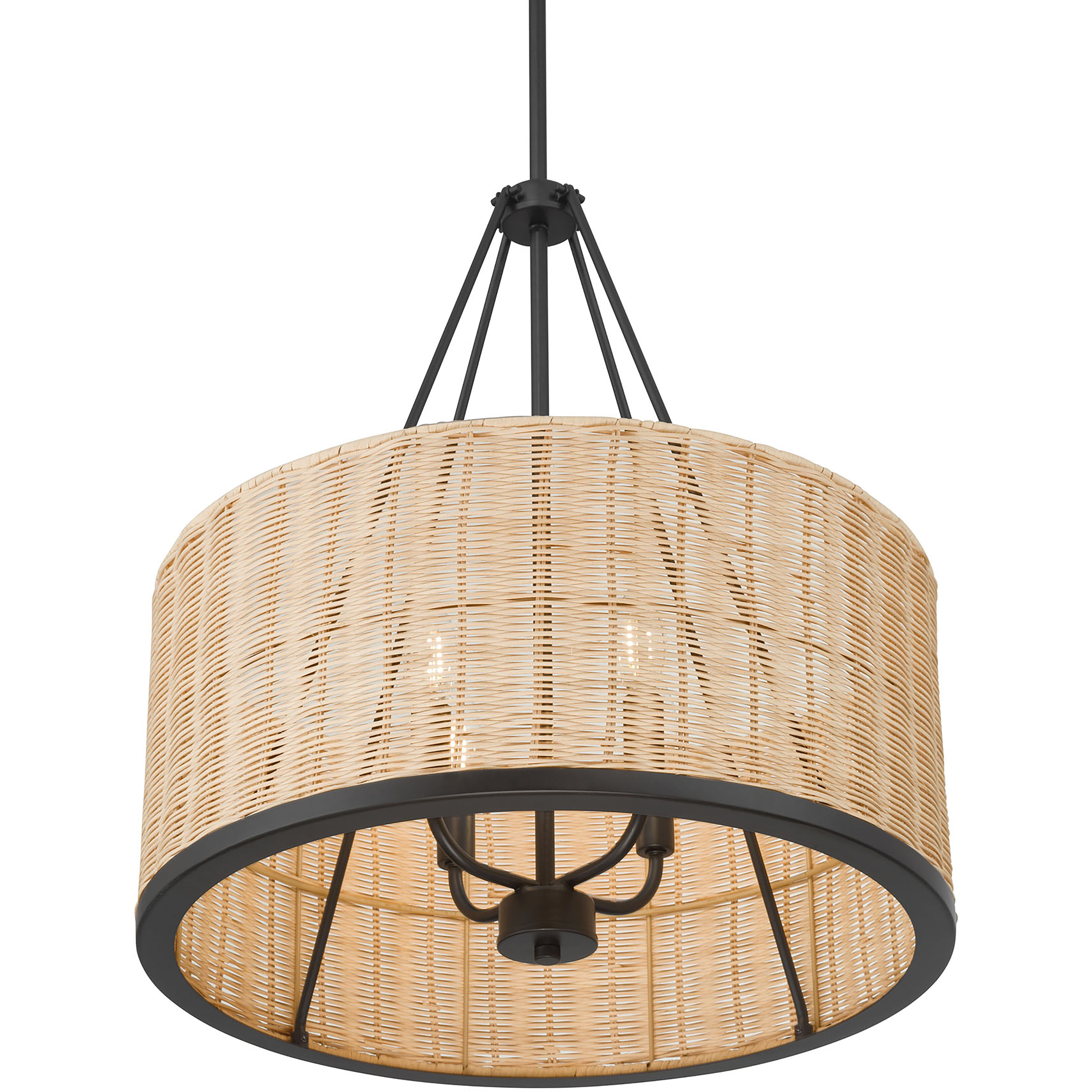 Namiro 4 Light 19.75 inch Matte Black Pendant Ceiling Light