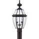 Newbury 2 Light 21 inch Mystic Black Outdoor Post Lantern