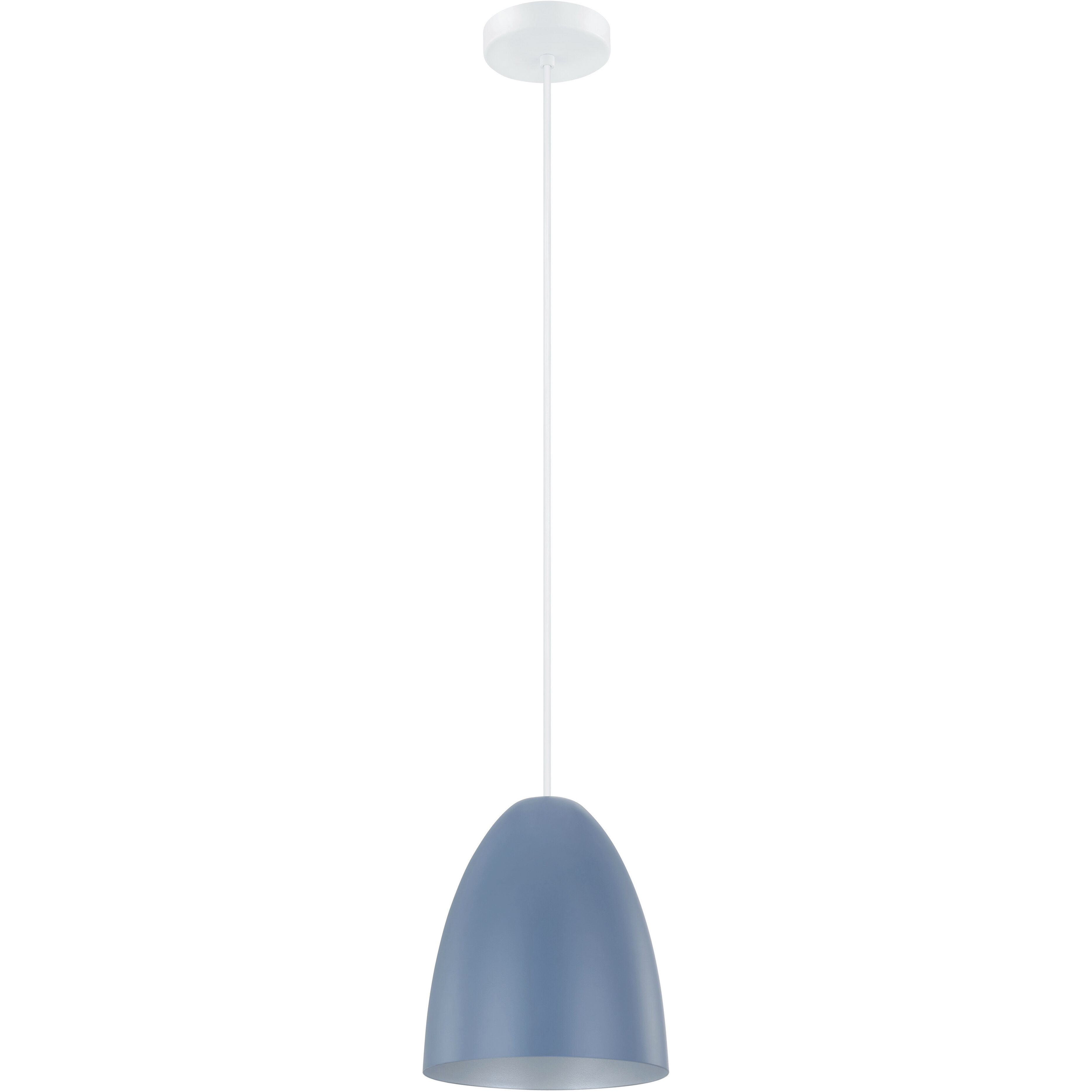Sarabia 1 Light 7.48 inch Matte White and Pastel Dark Blue and Silver Pendant Ceiling Light