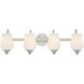 Shyloh 4 Light 31 inch Brushed Nickel Bath Light Wall Light