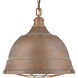 Bartlett Pendant Ceiling Light in Copper Patina, Large