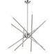 Soho 12 Light 36 inch Brushed Nickel Chandelier Ceiling Light