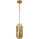 Greenwich 1 Light 6 inch Natural Brass Mini Pendant Ceiling Light