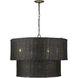 Erma 28.38 inch 60.00 watt Matte Black Chandelier Ceiling Light