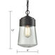 Mullen Gate 1 Light 6 inch Oil Rubbed Bronze Outdoor Pendant