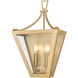 Montalcino Wall Sconce Wall Light in Rubbed Brass