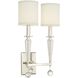 Paxton Sconce Wall Light in Polished Nickel