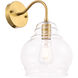 Pierce 1 Light 8 inch Brass Wall sconce Wall Light