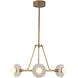 Dahlia 27.75 inch Vintage Brass and Alabaster Chandelier Ceiling Light