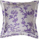 The Cranes 26 X 26 inch Light Gray, White, Violet, Bright Purple Euro Sham