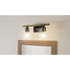 Devon Court 2 Light 16 inch Matte Black Bath Light Wall Light
